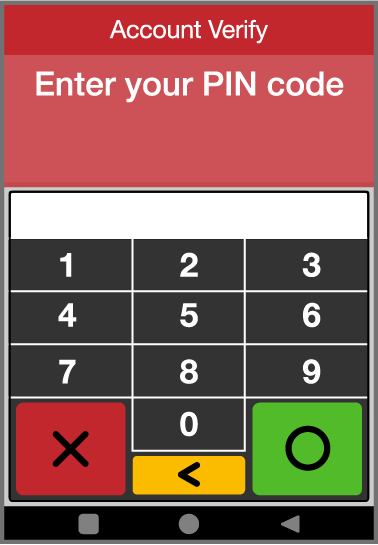 Enter pin code