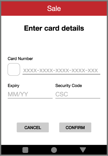 Enter card details