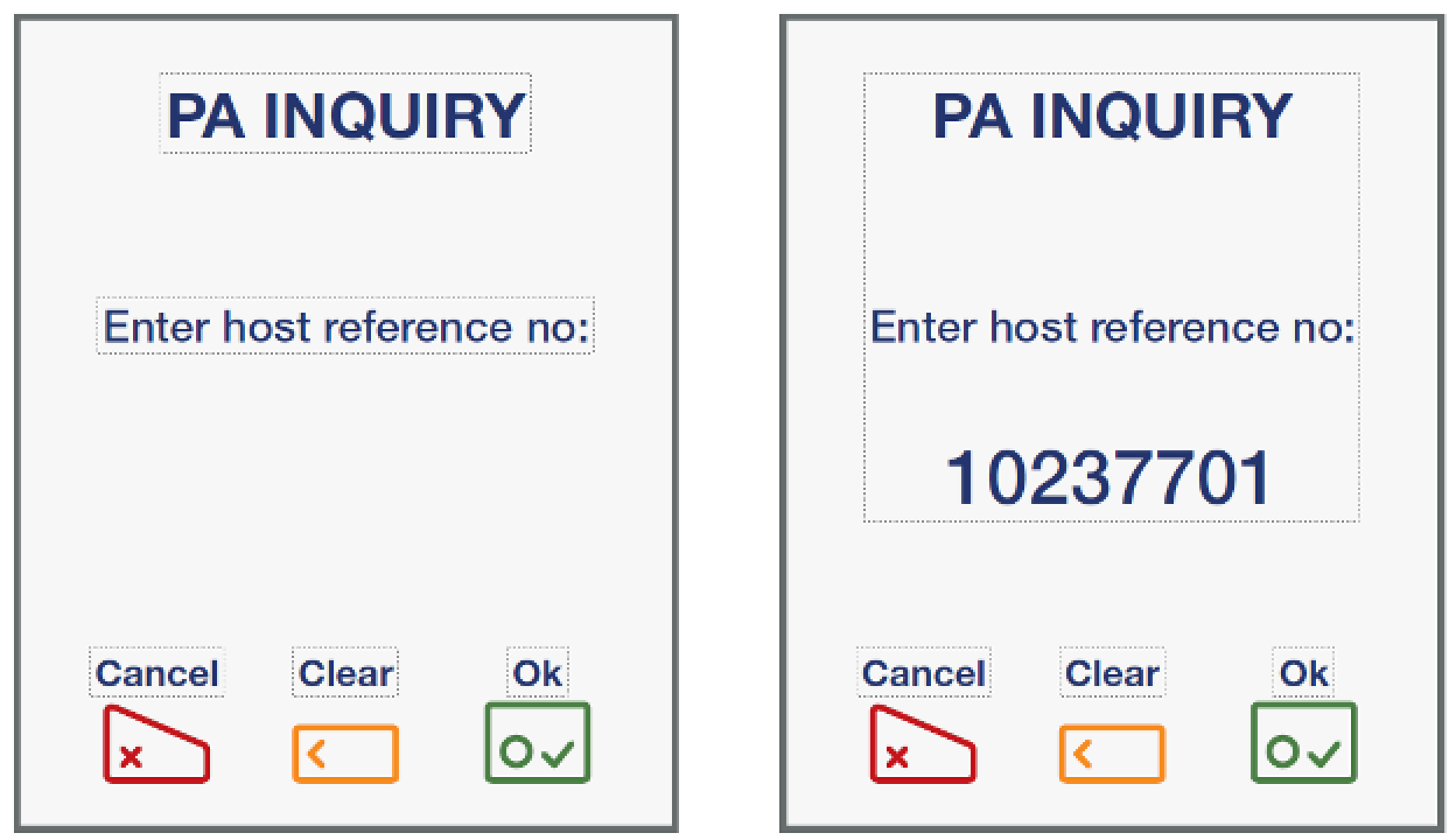 Host reference number